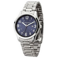 Watch Creations Men's Blue Sunray Dial Watch w/ Date Display